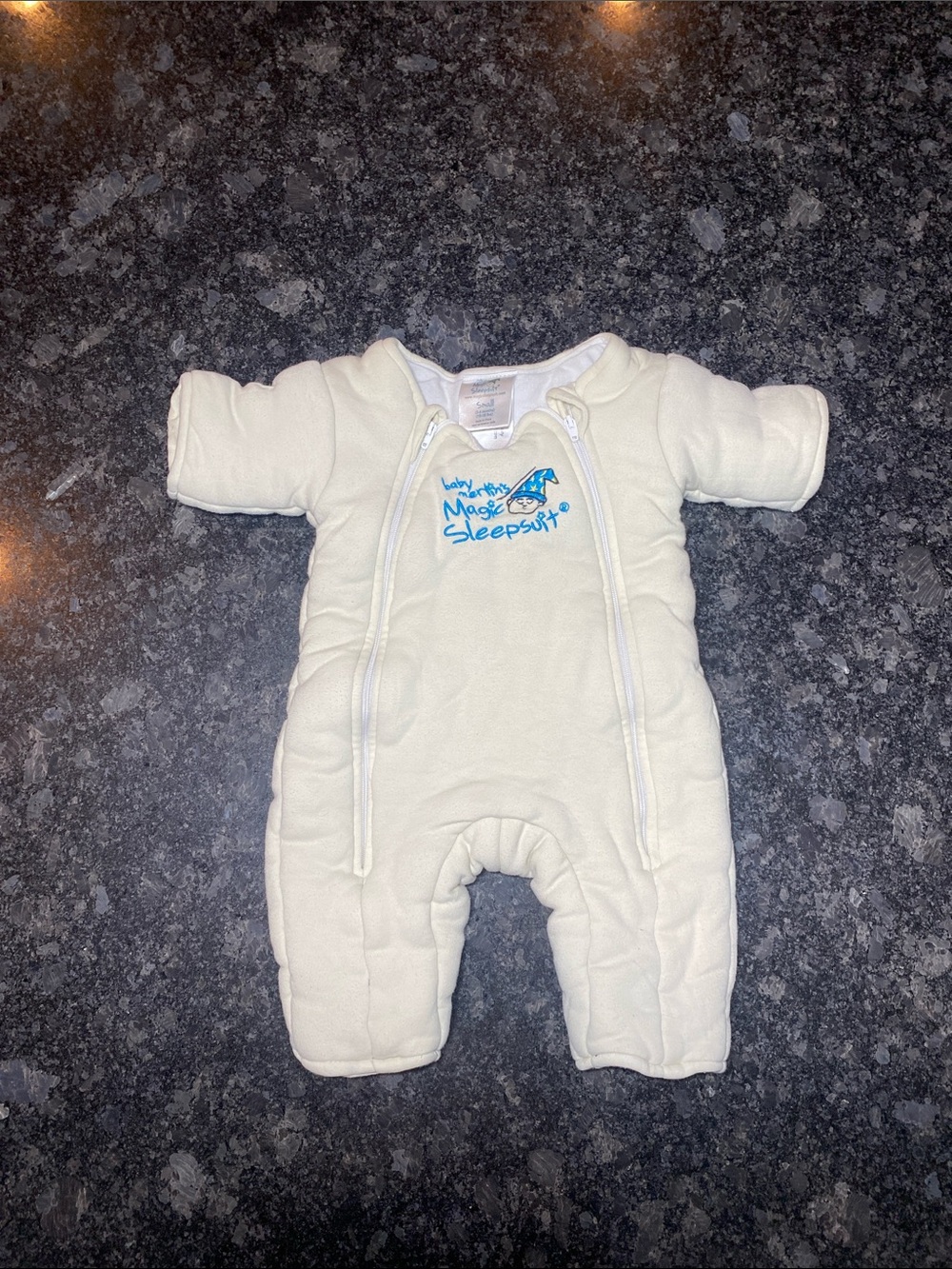 Baby Merlin's Magic Sleepsuit Yellow Cotton Small 3-6 Months 12-18 lbs